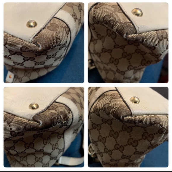 Authentic Gucci canvas and leather tote - Picture 15 of 16